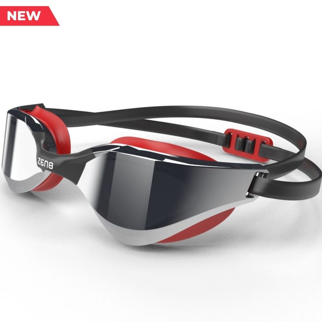 new swimming goggles ZEN8® Z1 SWIM GOGGLE - Black & Red